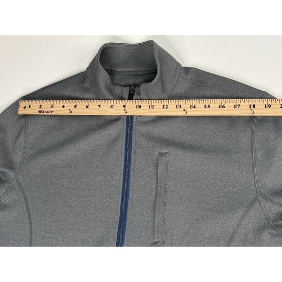 Untuckit Dashwood Full Zip Men’s Large Grey Stretch Performance Jacket Golf - Picture 14 of 15